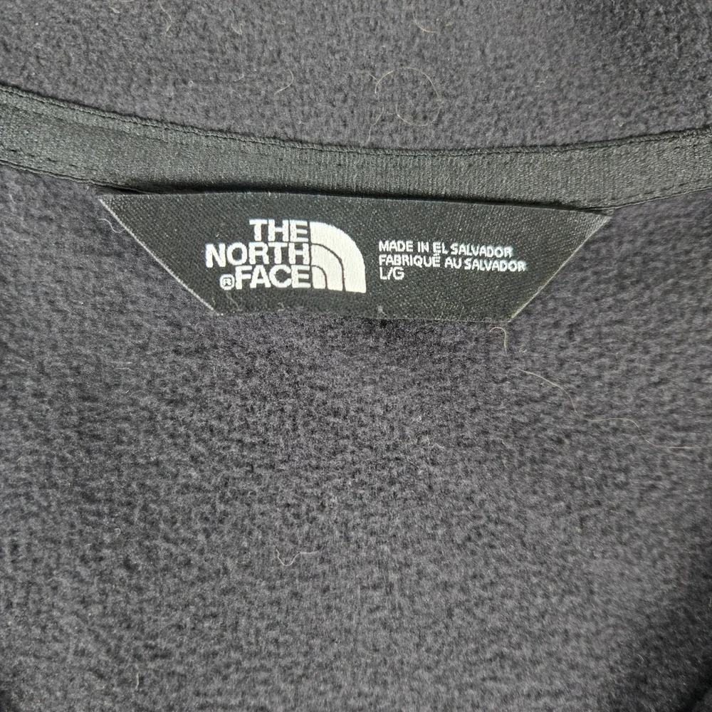 The North Face Mens Black Fleece 1/4 Zip Pullover Chateau Ste Michelle Large